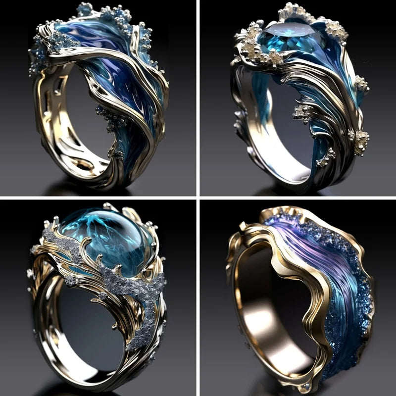 Miniyou Ocean Wave Ringš