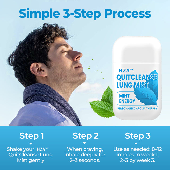 HZA™ QuitCleanse Lung Mist — Break Free From Cigarettes in 21 Days
