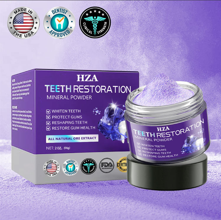 HZA (ADA recommended)Teeth Restoration Mineral Powder💎(𝐋𝐢𝐦𝐢𝐭𝐞𝐝 𝐭𝐢𝐦𝐞 𝐝𝐢𝐬𝐜𝐨𝐮𝐧𝐭 𝐋𝐚𝐬𝐭 𝟑𝟎 𝐦𝐢𝐧𝐮𝐭𝐞𝐬⏰)
