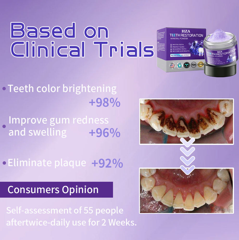 HZA (ADA recommended)Teeth Restoration Mineral Powder💎(𝐋𝐢𝐦𝐢𝐭𝐞𝐝 𝐭𝐢𝐦𝐞 𝐝𝐢𝐬𝐜𝐨𝐮𝐧𝐭 𝐋𝐚𝐬𝐭 𝟑𝟎 𝐦𝐢𝐧𝐮𝐭𝐞𝐬⏰)