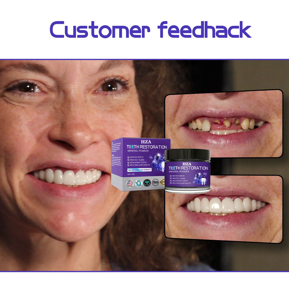 HZA (ADA recommended)Teeth Restoration Mineral Powder💎(𝐋𝐢𝐦𝐢𝐭𝐞𝐝 𝐭𝐢𝐦𝐞 𝐝𝐢𝐬𝐜𝐨𝐮𝐧𝐭 𝐋𝐚𝐬𝐭 𝟑𝟎 𝐦𝐢𝐧𝐮𝐭𝐞𝐬⏰)