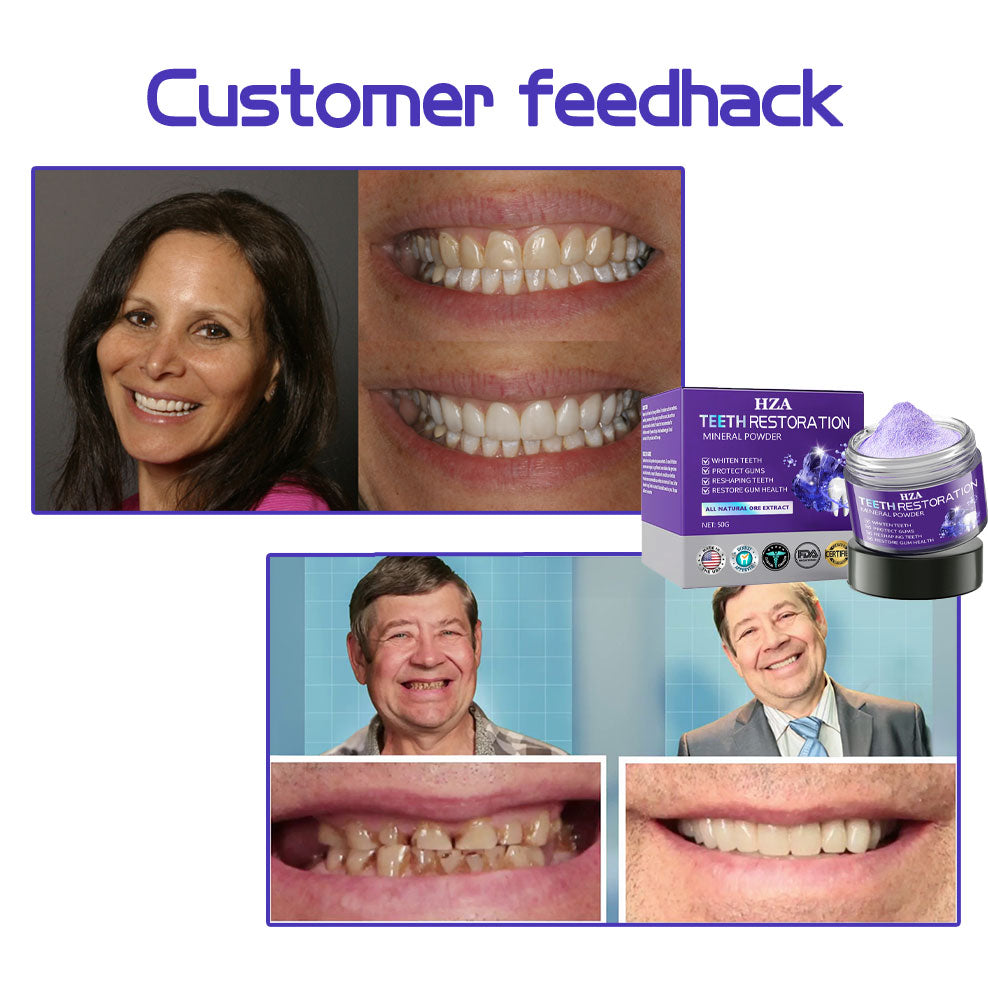 HZA (ADA recommended)Teeth Restoration Mineral Powder💎(𝐋𝐢𝐦𝐢𝐭𝐞𝐝 𝐭𝐢𝐦𝐞 𝐝𝐢𝐬𝐜𝐨𝐮𝐧𝐭 𝐋𝐚𝐬𝐭 𝟑𝟎 𝐦𝐢𝐧𝐮𝐭𝐞𝐬⏰)