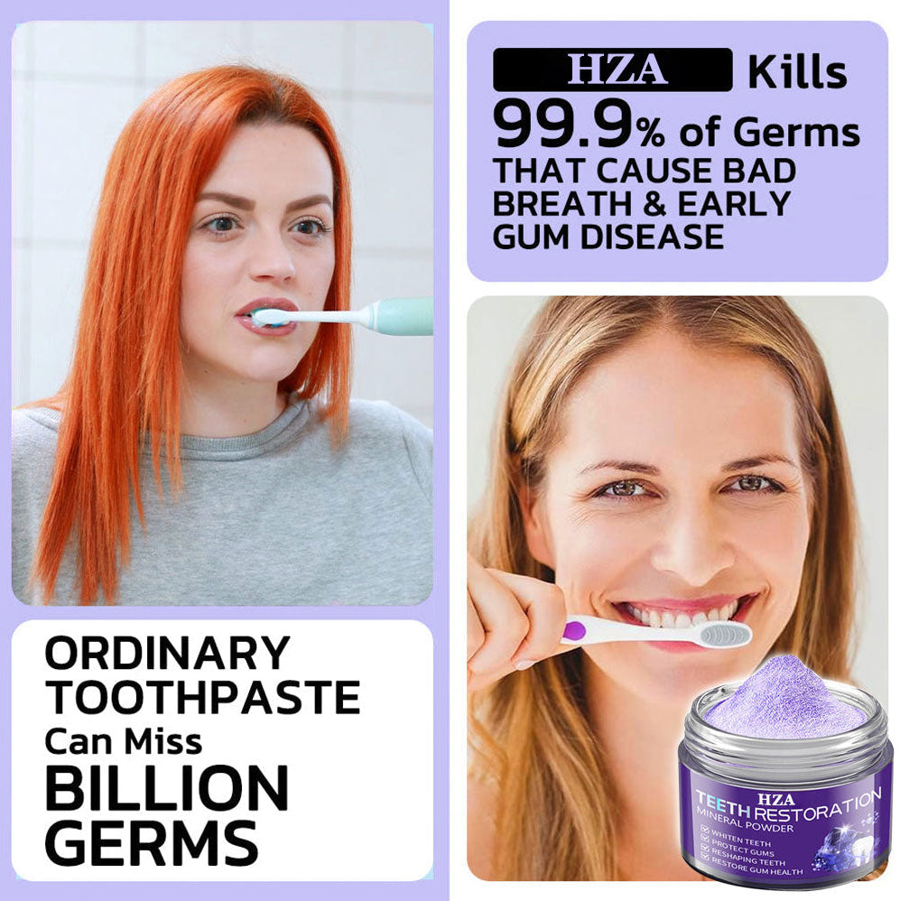 HZA (ADA recommended)Teeth Restoration Mineral Powder💎(𝐋𝐢𝐦𝐢𝐭𝐞𝐝 𝐭𝐢𝐦𝐞 𝐝𝐢𝐬𝐜𝐨𝐮𝐧𝐭 𝐋𝐚𝐬𝐭 𝟑𝟎 𝐦𝐢𝐧𝐮𝐭𝐞𝐬⏰)