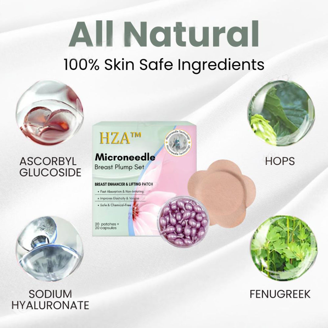 🔥Hot Sales - 50% OFF🌿 HZA™ Microneedle Breast Plump Set